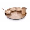 Premium Pure Kansa Dinner Set – 6 Pieces Traditional Bronze Thali Set | Ayurvedic Health Benefits
